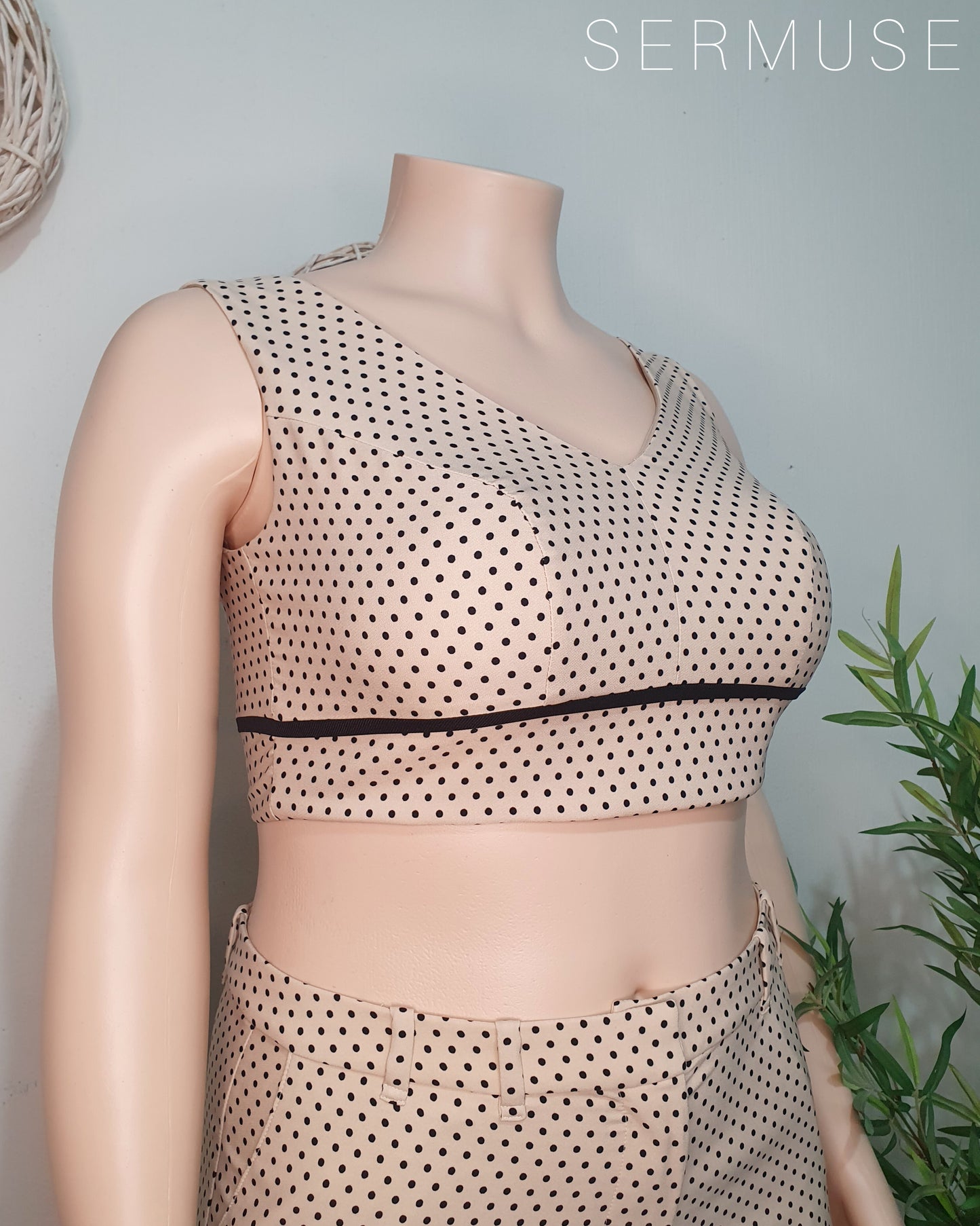 Conjunto Top + Palazzo Puntitos