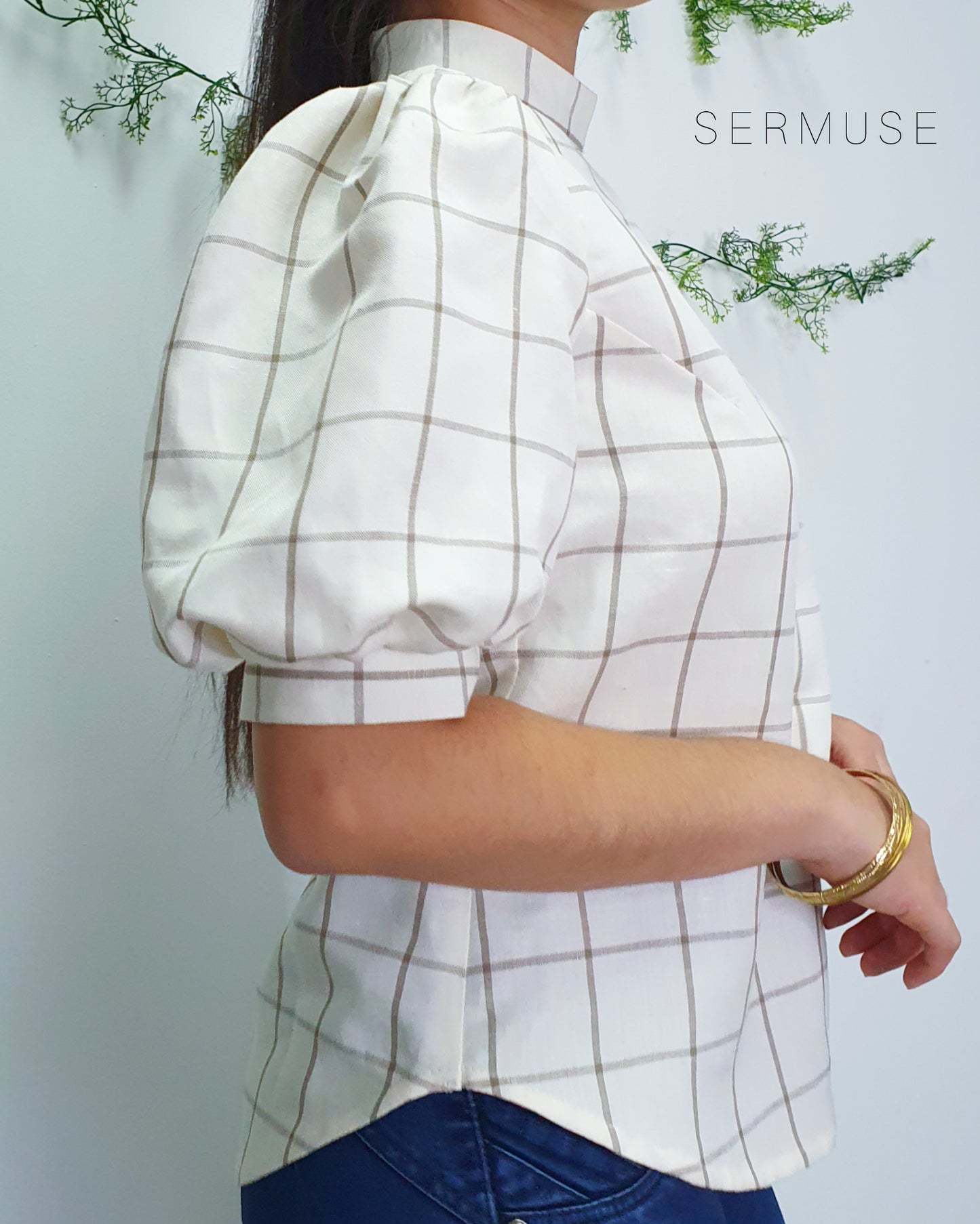 Blusa Mangas Bombacho