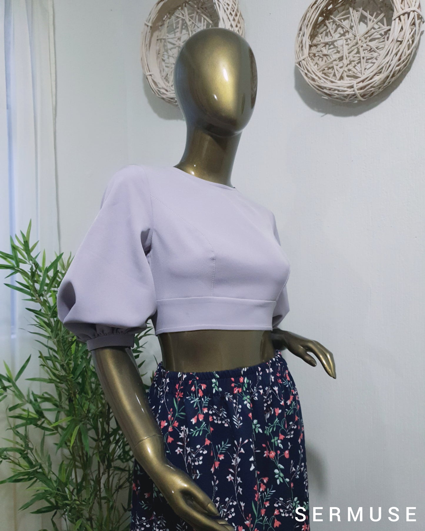 Croptop Diapausa "Gris"